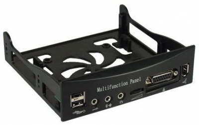 Multifunktions_Frontblende_525_Zoll_schwarz_Front_Panel_Frontblende_525_USB_Firewire_Line_Ou