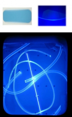 Window-Kit top mount 33x14cm UV-aktiv blau