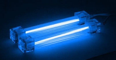 Dual-Cold-Cathode-Neon-Röhre SingleColor 10cm blau/blau