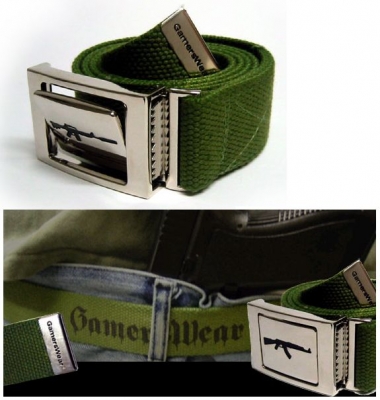 Gun_Flip_Belt_olive_gruen_Belts_Guertel_GamersWear_Gamers_Wear