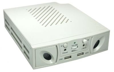 525_Zoll_Lautsprecher_USB_Frontblende_grau_20_Watt_Retail