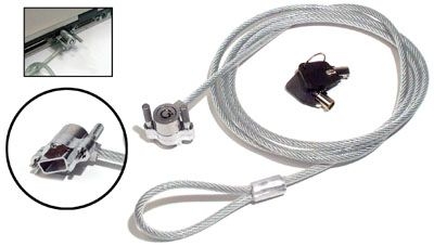 Computer_Security_Lock_Serial_Port_Schloss_Verschraubung_mit_Stahlseil
