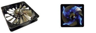 AeroCool_Turbine_1000_4_LED_Fan_blau_120mm_schwarz_Luefter_Tuning_Drehzahl_Foerdermenge_CFM_Foer