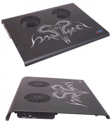 Titan_TTC_G3T_Notebook_Luefter_VALUE_Aluminium_schwarz_Pad_Kuehler_Fan_Cooler_System_Blende