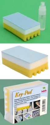 Key_Pad_Tastatur_Reinigungsset_Mikrofaser_Schwamm_5ml_Pumpspray