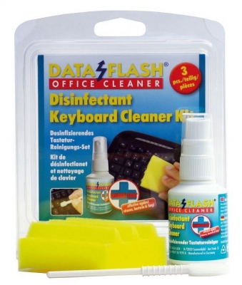 Tastatur-Reinigungsset desinfizierend [50ml Reinigungsflüssigkeit] 3-teilig