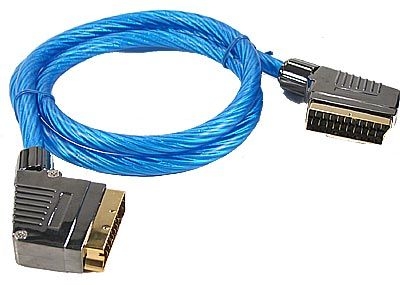 Scart_PREMIUM_Anschlusskabel_120cm_blau_transparent_Scartkabel_vergoldete_Stecker_High_Quality_