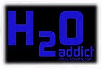 Window-Kit Aufkleber H2O Addict [11x19cm] UV-Blue