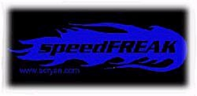 Window-Kit Aufkleber Speed-Freak [6x19cm] UV-Blue