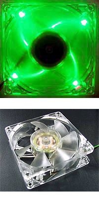 AeroLite_4LED_Transparent_Fan_80mm_gruen_Luefter_Drehzahl_Foerdermenge_CFM_Foerdervolumen_80_mm