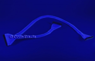 Airflow_Floppy_Kabel_2fach_UV_sensitiv_blau_75cm_Rundkabel_Luft_Widerstand_UV_Licht_Ummantelung