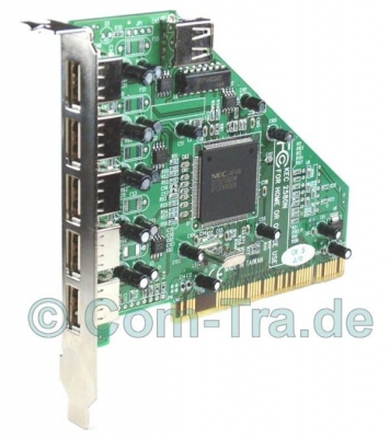 USB_20_Controller_PCI_Karte_2xUSB_Erweiterung_20_Downstream_Port_Upstream_Typ_A_Typ_B