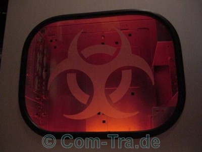 Window-Kit Aufkleber Biohazard rund 22cm