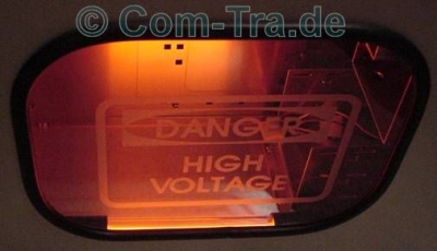 Window-Kit Aufkleber DANGER High Voltage rund 22cm