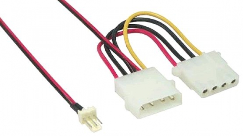  Y-Adapter 12V 4 Pin auf 7V 3 Pin Molex