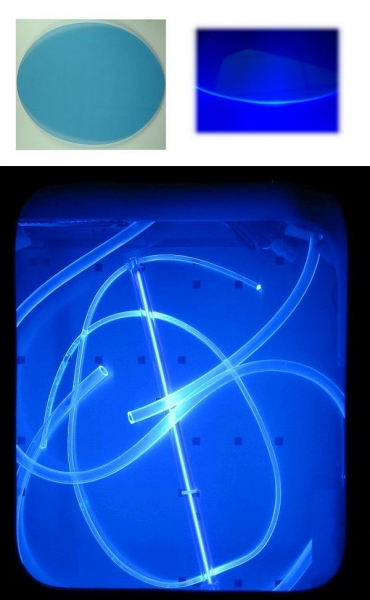 Window-Kit oval 32,5x25cm UV-aktiv blau