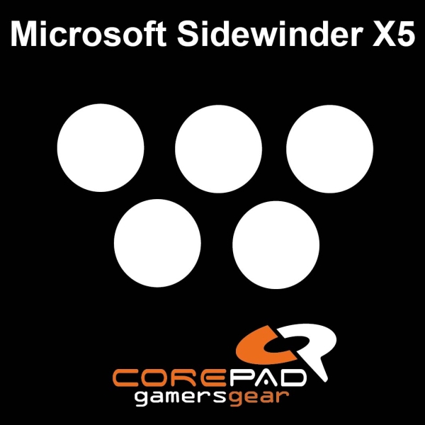 Corepad Skatez PRO  40 Mausfüße Microsoft Sidewinder X5
