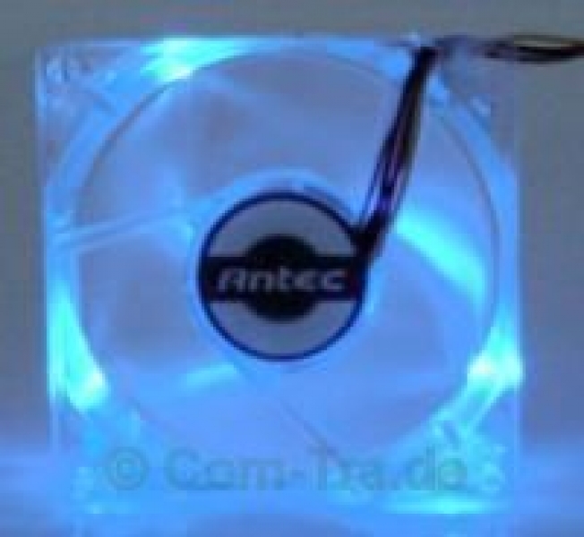 Antec TripleBlue LED Transparent Fan 80mm