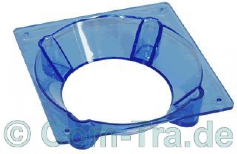 Fan Adapter Acryl 80-120mm blau-transparent