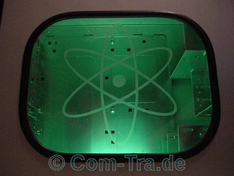 Window-Kit Aufkleber Atomic Energy rund 22cm