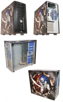AMACROX Dark Warrior AX-DW001 Airbrush-Gaiming-Midi-Case ATX solo