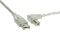 USB 2.0 Kabel Typ A Stecker auf Typ B Buchse 2,0m rechts gewinkelt