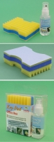 Office-Box Computer-Cleaning-Set [Microfibre-Sponge / 50ml Pump Spray]