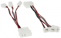 Adapter 12V 4 Pin auf 3x 5V 3 Pin Molex