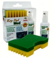 Key-Pad MED Keyboard-Cleaning-Kit disinfectant [Microfibre-Sponge / 5ml Pump Spray]