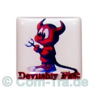 Case-Badge Devilshly FAST weiss