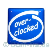 Case-Badge Overclocked blau