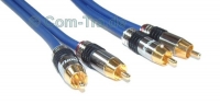 Cinch-Audio-PREMIUM-Kabel 2-fach 300cm