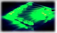 Crystal LED-Lüftergitter Plexiglas beleuchtet 80mm grün